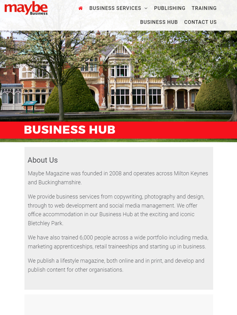 Maybe Magazine Website